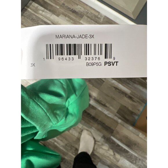 The Drop Women's Mariana Strong-Shoulder Mini Dress - Jade - 3x - Picture 5 of 6